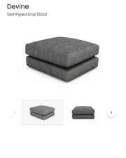 DFS charcoal Pouffe RRP £500.00