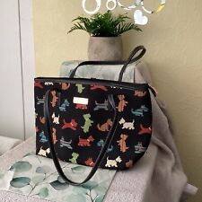 Signare Womens Fashion Tapestry Shopper Bag Scottie Dog Design NWT