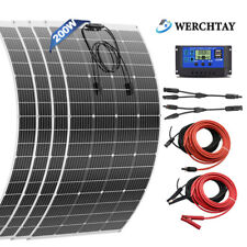 100W 200W 400W Flexible Solar Panel Kit 12V for Caravan RV Boat Camper Van Shed