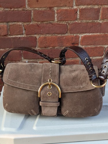 Vintage y2k coach brown suede - coach,