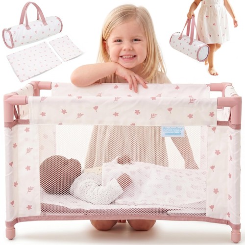 Dolls travel cot foldable - , up