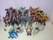Large Transformers Action Figures Bundle Vintage Modern Mix