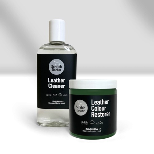 Dark green leather cleaner - dark,