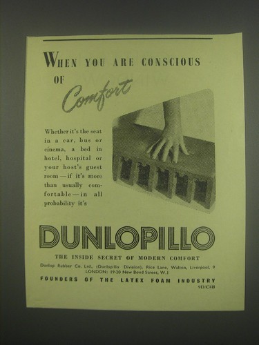1949 dunlopillo mattress - ad,