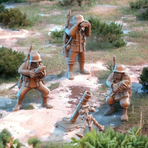 German ww2 mortar - ww2, 28mm