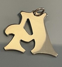 9ct Gold Initial A Pendant-