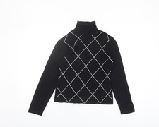 Style&Co Women's Black Argyle