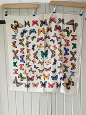 vintage Rowland Ward Italian silk scarf square butterflies