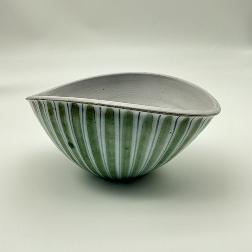 Vintage rye pottery mcm - rye, green