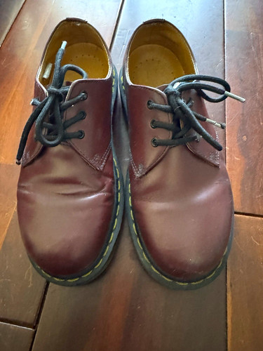 Martens burgundy leather - martens,