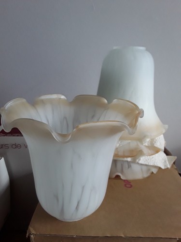 Glass light shade - , x4