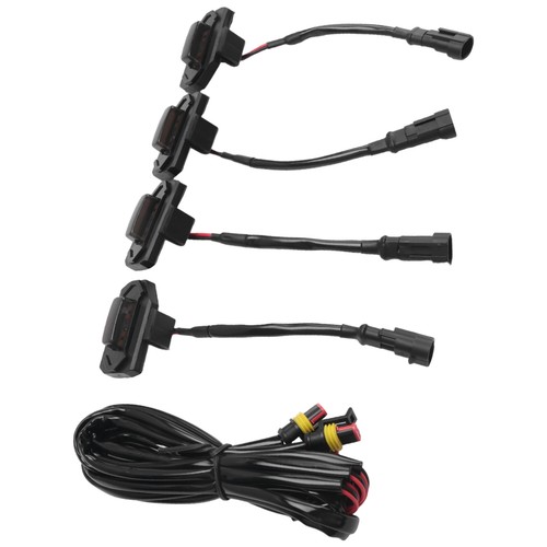 4pcs car led front grill - car,