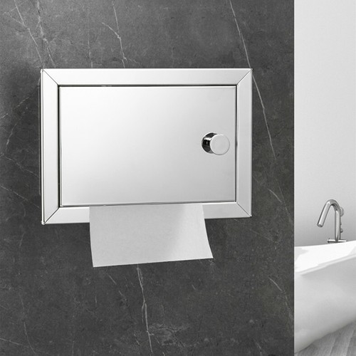 Recessed toilet roll - roll, holder