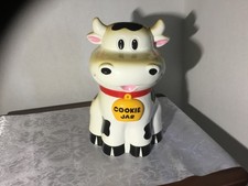 Vintage Mooing Cow Cookie Jar 10" 1992 Fun-Damental Too Happy Cow Tested Works