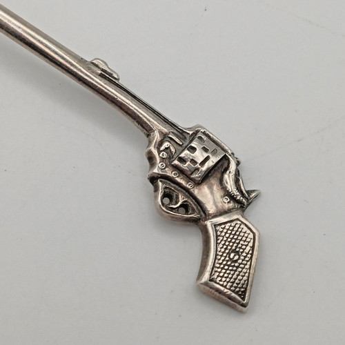 Silver poona revolver - silver, club