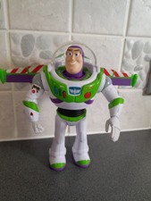 8" talking, walking, light up Buzz Lightyear - batteries included - clean - VGC