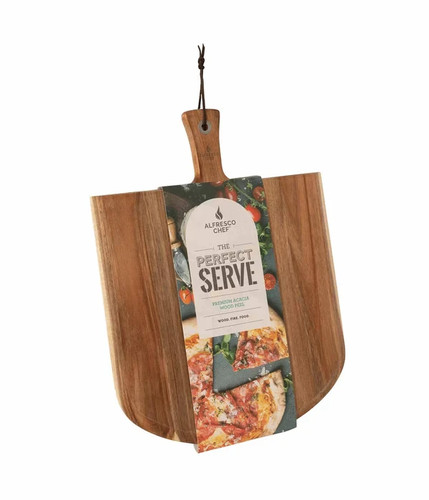 Acacia wood pizza peel - wood,