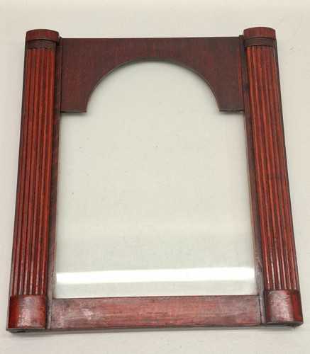 Vintage mantel clock wooden - vintage,