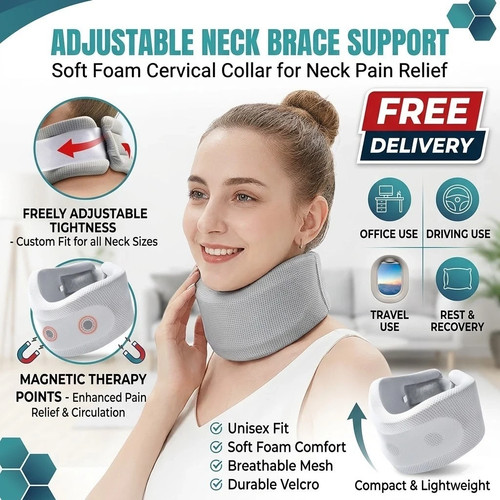 Adjustable neck brace support - adjustable,