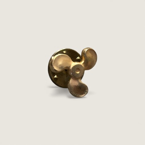 Vintage brass boat propeller - brass,
