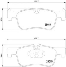 Brake pads P 06 078 BREMBO for