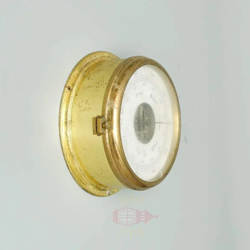 Brass barometer from ship - brass,