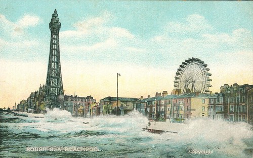 Blackpool vintage postcard - blackpool,