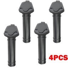4Pc Plastic Flush Mount Fishing Boat Rod Holder &Cap Cover For Kayak Boat Canoe