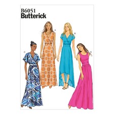 Butterick Easy SEWING PATTERN B6051 Misses' Dress Sizes 8-16 Or 16-24