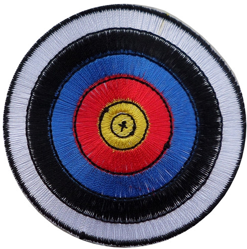 Archery target embroidered - archery,