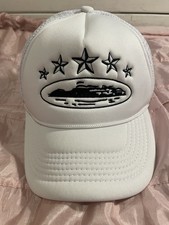 White Black Corteiz CRTZ Alcatraz Trucker Cap One Size Adjustable Brand New