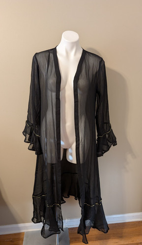 Venus sheer black gold trim - venus,