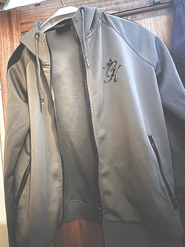 Gym king mens grey jacket - gym,
