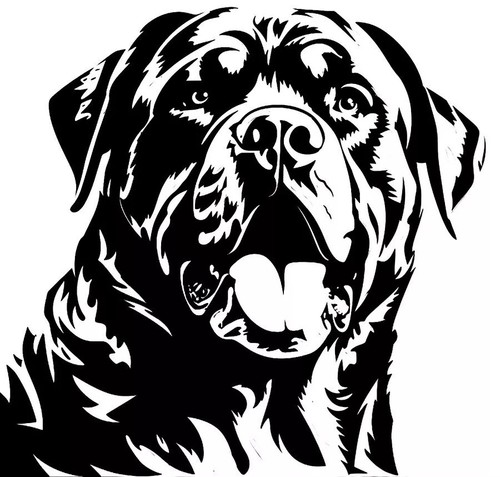 Large rottweiler dog car - large,