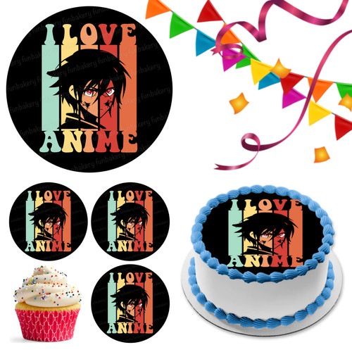 Manga anime cake topper - anime,