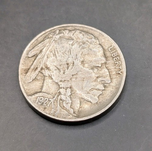 1927 buffalo nickel 5 cents - 5,