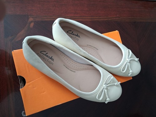 Clarks women flat - women's, leather