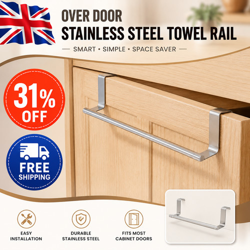 Towel rail cupboard hanger - cupboard, bar