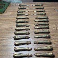 Art Deco Vintage Stair Clips 13 Pairs Brass Like Metal 1930s