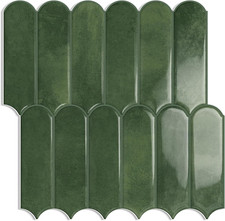 Dark Green Stick on Tiles Peel