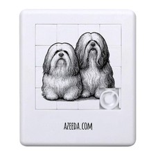 'Two Lhasa Apso Dogs' Sliding