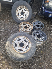 DISCOVERY 1 DEFENDER SET OF 5 STEEL WHEELS