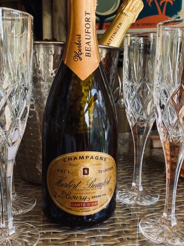 Empty champagne bottle - empty,