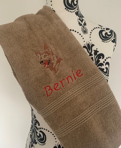German shepherd dog towel - german,