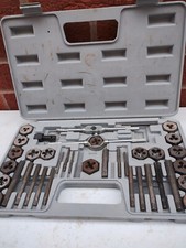 40 PIECE Fractional Tap and Die Set Premium SAE Titanium Coated #A1-A0005