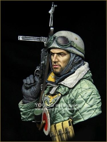 Unpainted bust german - 1/10,