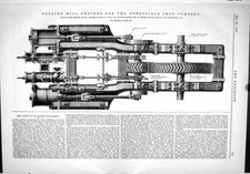 Old Rolling Mill Engines Bowesfield Iron Jeremiah Head Miller 1889 En Victorian
