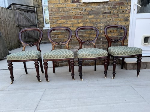Set victorian mahogany - set, 4