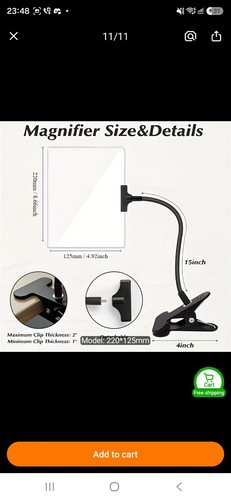 Magnifying glass with - 5x,