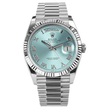 Rolex Oyster Perpetual Day-Date 36 Platinum Ice Blue 128236